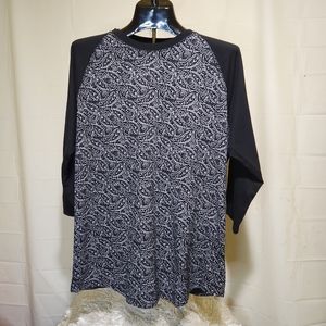 American rag Cie Paisley Patterned Baseball Tee